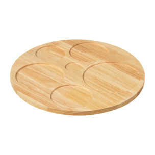 J-Line plat Apero + plateau 6 pièces - bambou/céramique - mix