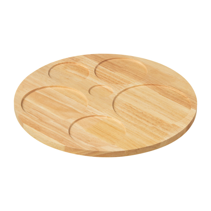 J-Line plat Apero + plateau 6 pièces - bambou/céramique - mix