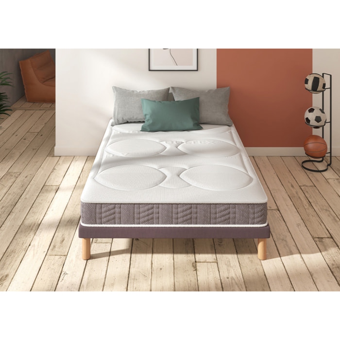 Matelas MEGA 1 place |H 21 cm|confort ferme