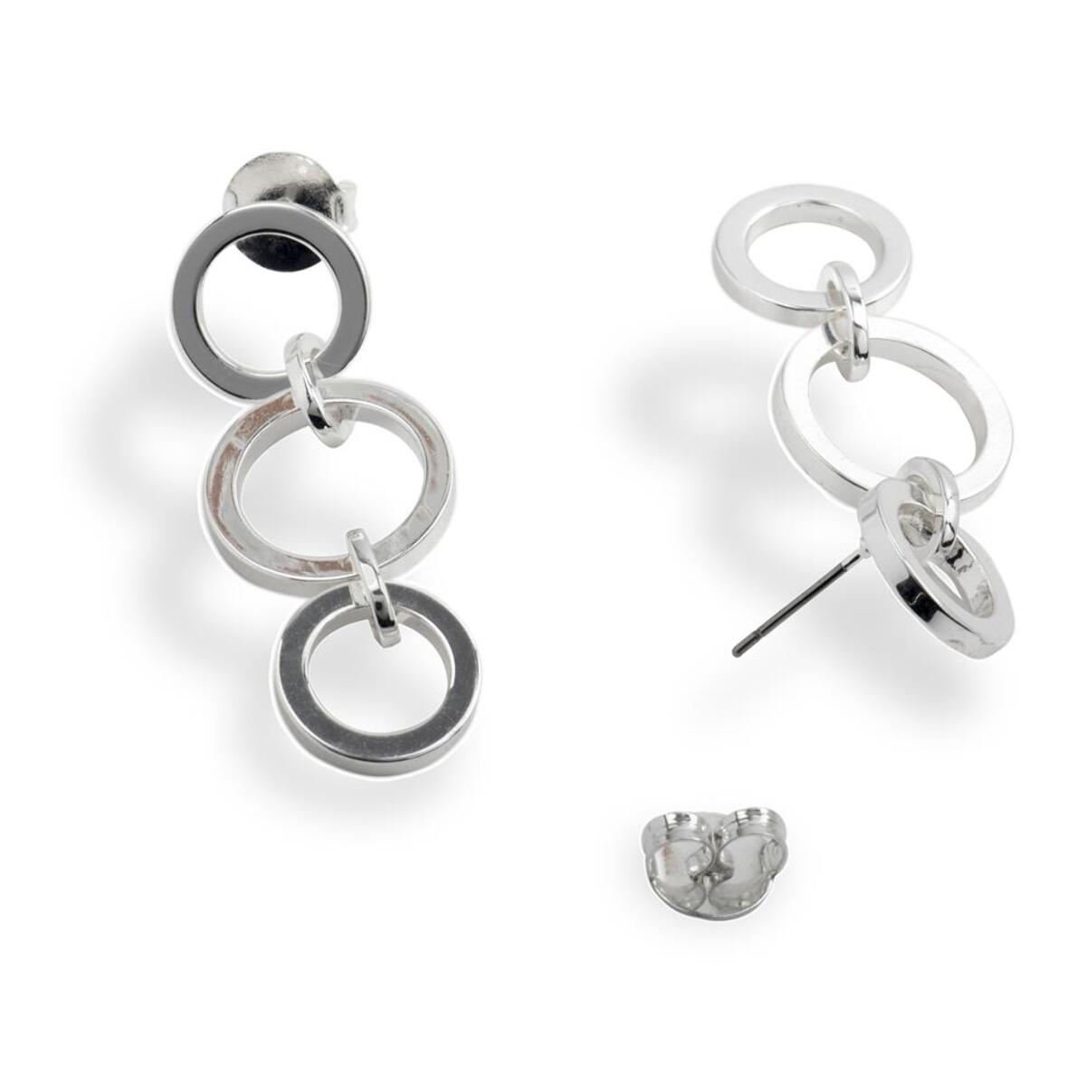 Pendientes Lux by Lux acabados en Rodio