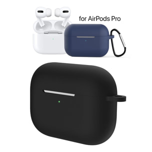 Funda de silicona para base de carga de AirPods Pro, con mosquetón