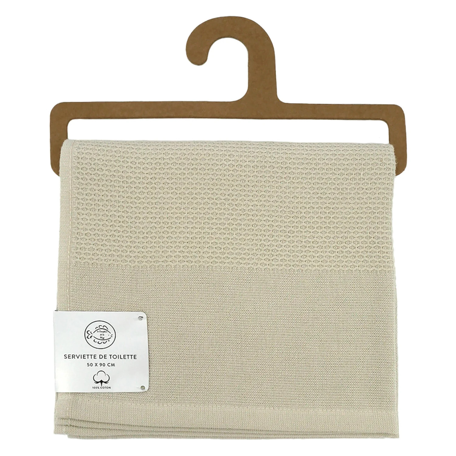 Serviette de toilette 50x90cm 355g/m² - Waffle lin