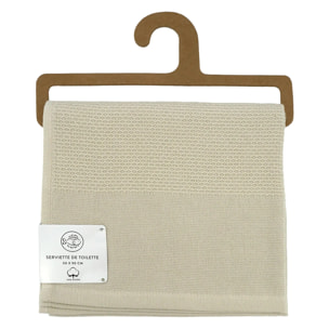 Serviette de toilette 50x90cm 355g/m² - Waffle lin