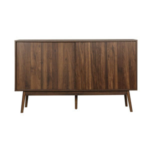 Buffet scandinave décor bois 2 portes 150cm LINEAR