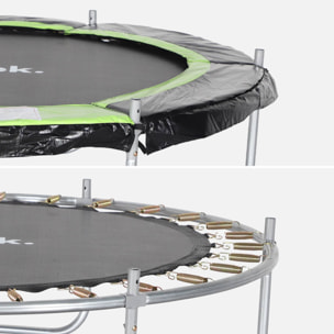 Trampoline rond Ø 180cm vert avec son filet de protection - Cassiopée - Trampoline de jardin 2m| Qualité PRO. | Normes EU.