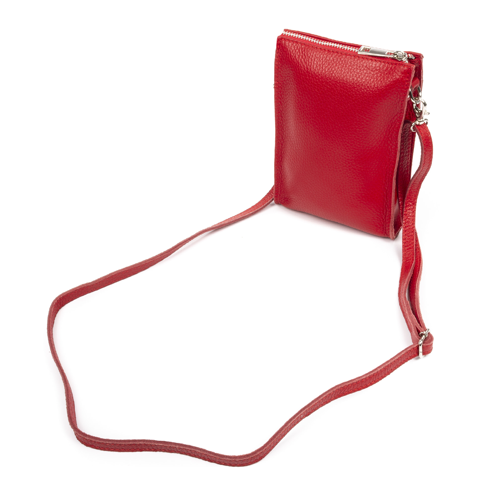 Albaretto Bolso bandolera de mujer de piel auténtica acabado Dollaro