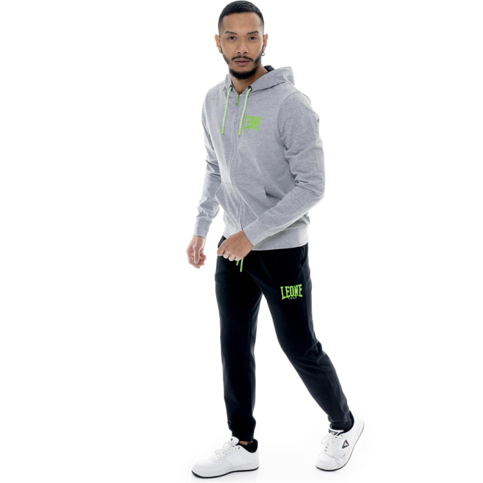 Tuta da uomo in cotone non garzato con cappuccio Leone Boxing legend