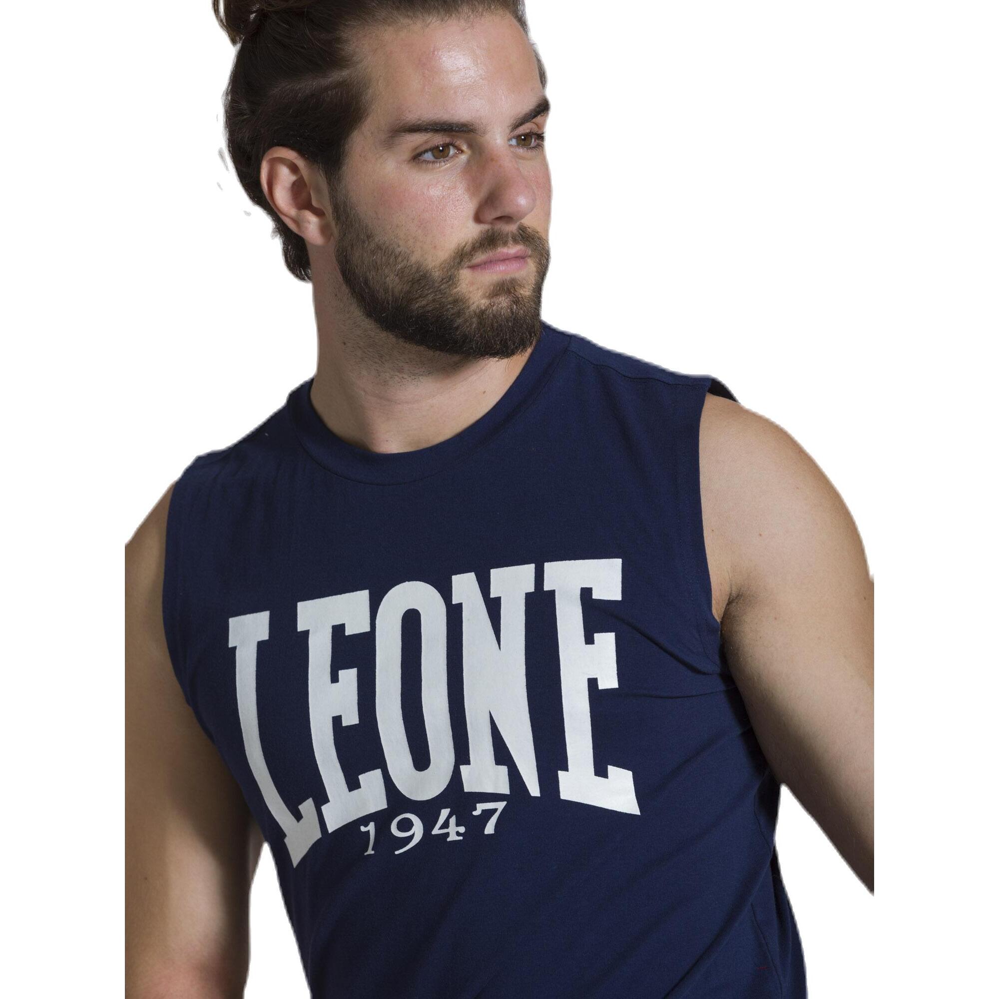 Camiseta sin mangas para hombre con logo grande