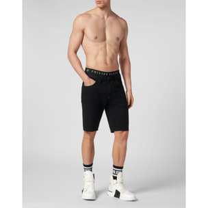 PHILIPP PLEIN Denim Shorts