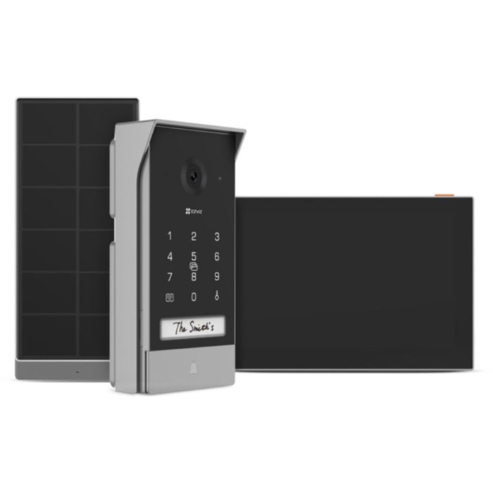 Visiophone EZVIZ EP7-2K/Connecté ss fil+ panneau solaire