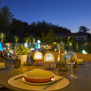 2 Lampe de table TWINS BOHEME H16CM