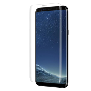 Protezione in vetro temperato premium a schermo intero curvo 4D con accessori per l'installazione per Samsung S8