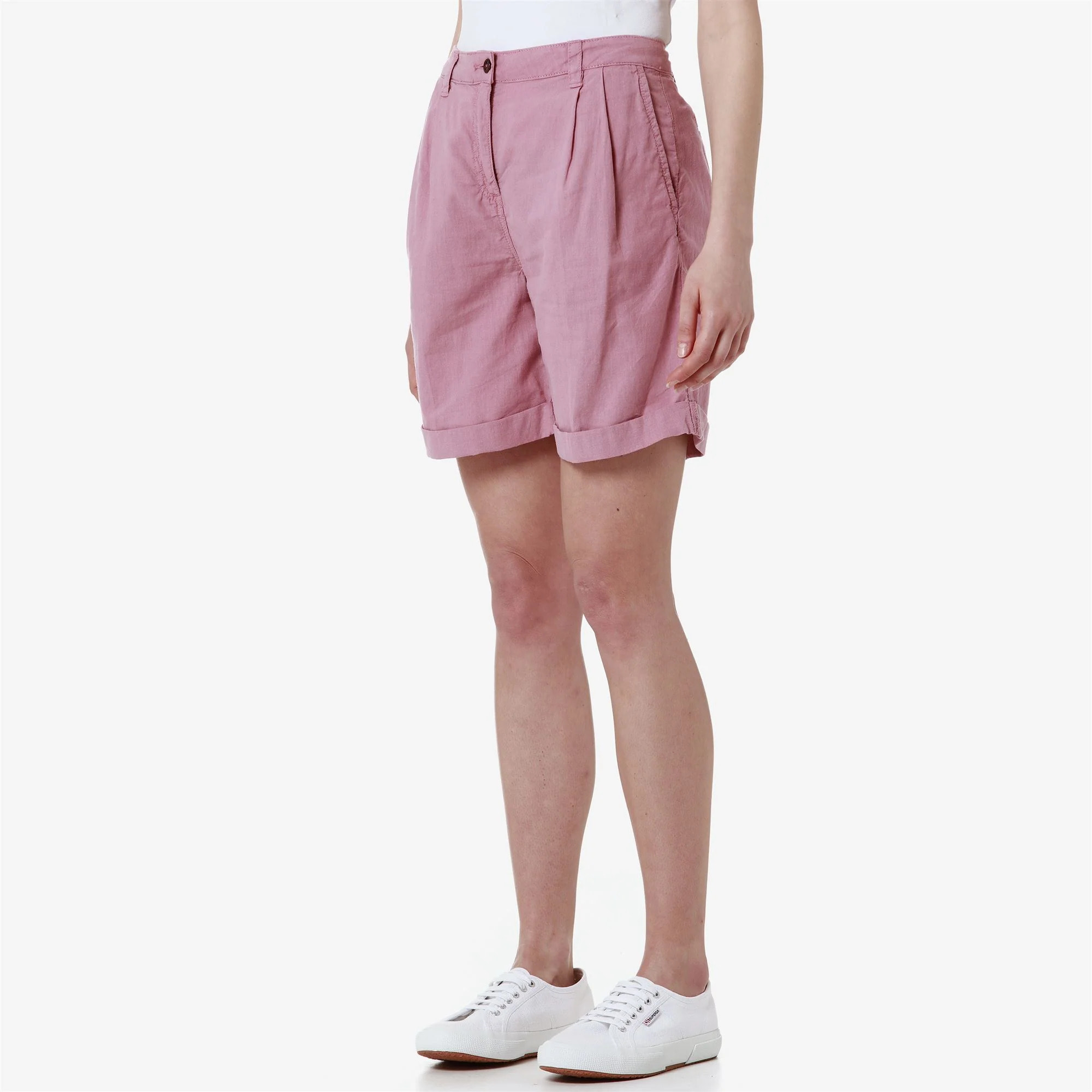 Kappa - Pantalones cortos Mujer Rosa - Yvonne Light Linen