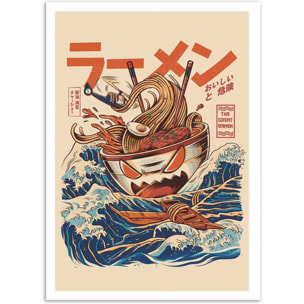Affiche - Great Ramen off Kanagawa - Ilustrata