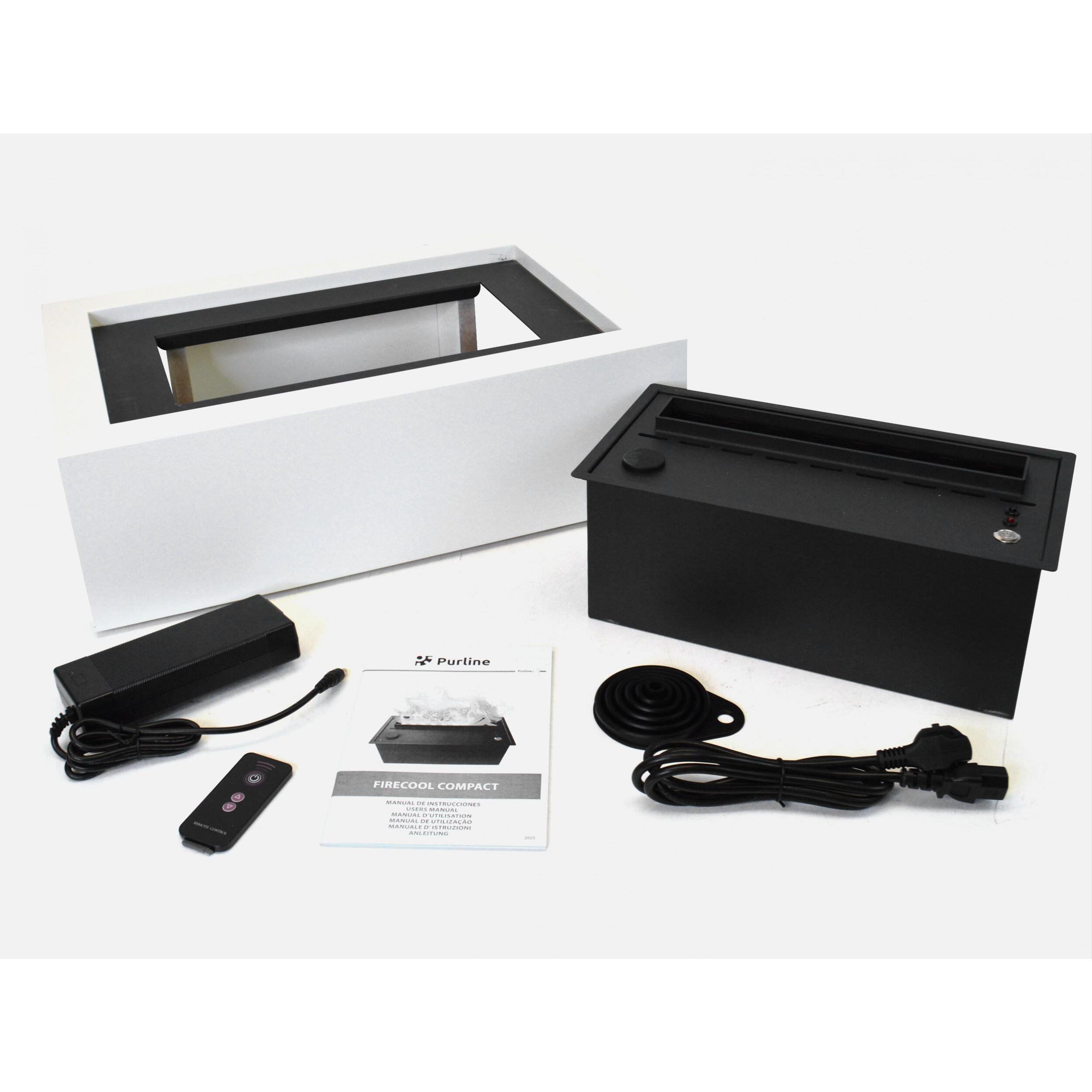 Cheminée de table décorative avec flamme simulée