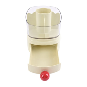 Organizador de maquillaje color crema con cúpula y cajón