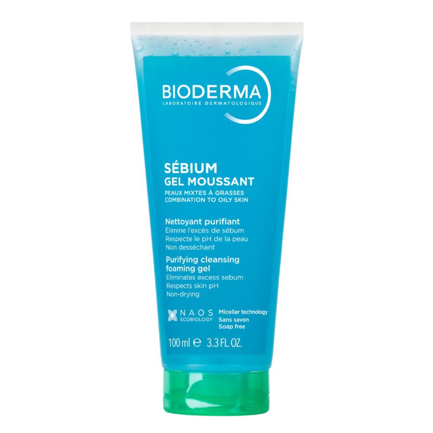 Sébium Gel Moussant - Nettoyant Purifiant Doux Peaux Mixtes à Grasses