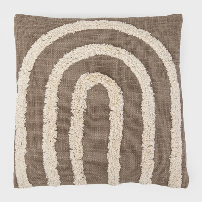 Cojín cuadrante algodón Drus 45x45 - funda + relleno