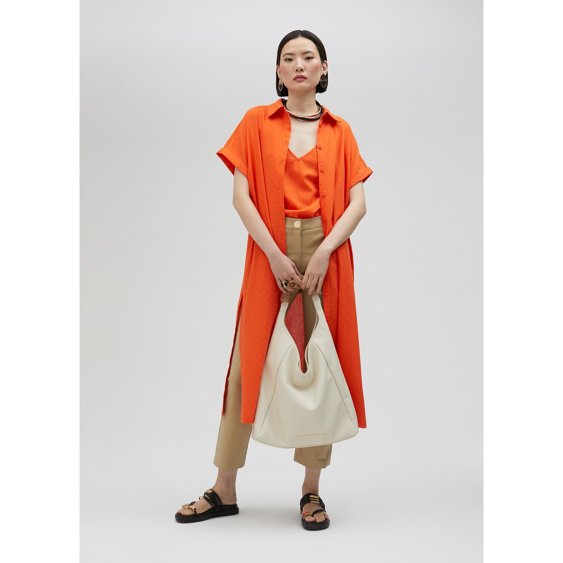 Top con spalline e strass