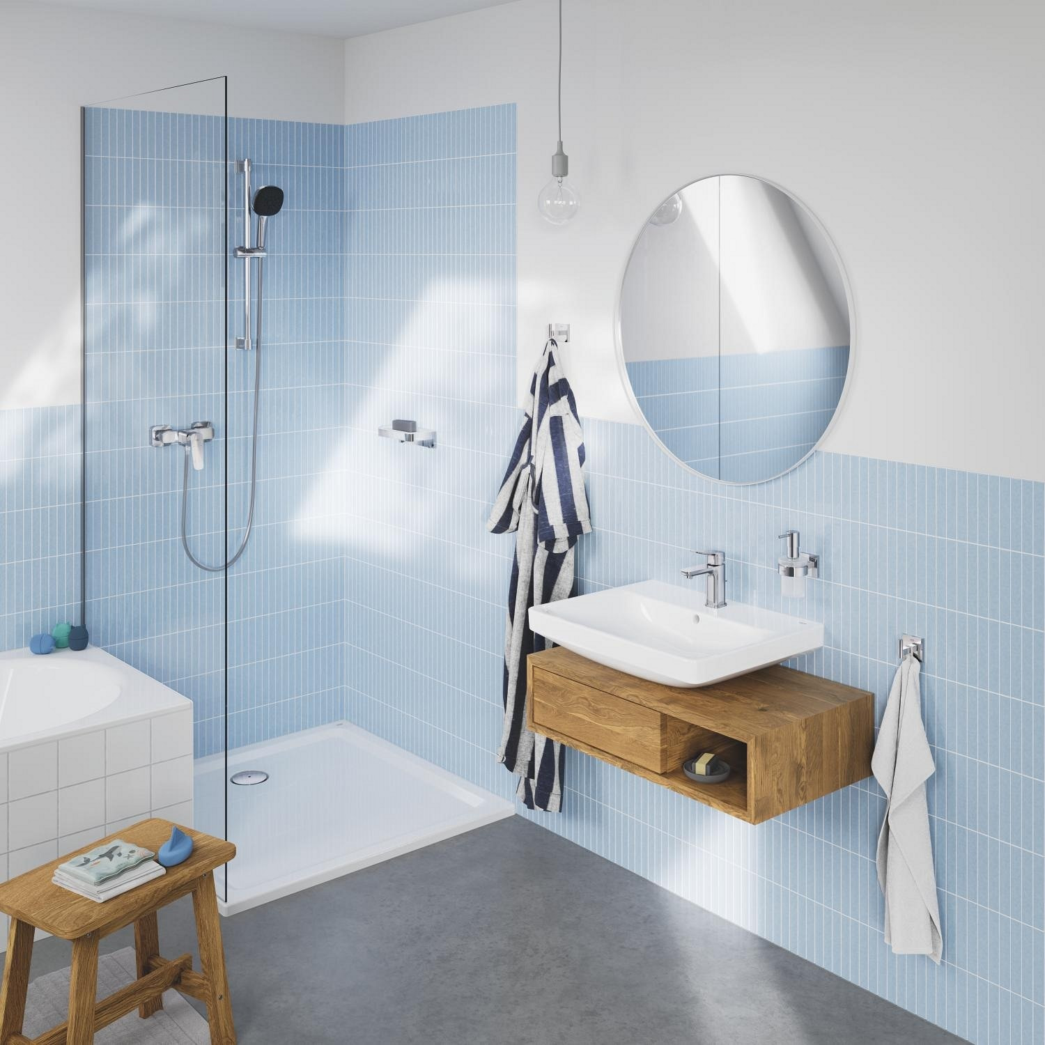 GROHE Vitalio Comfort 110 Ensemble de douche 3 jets avec barre