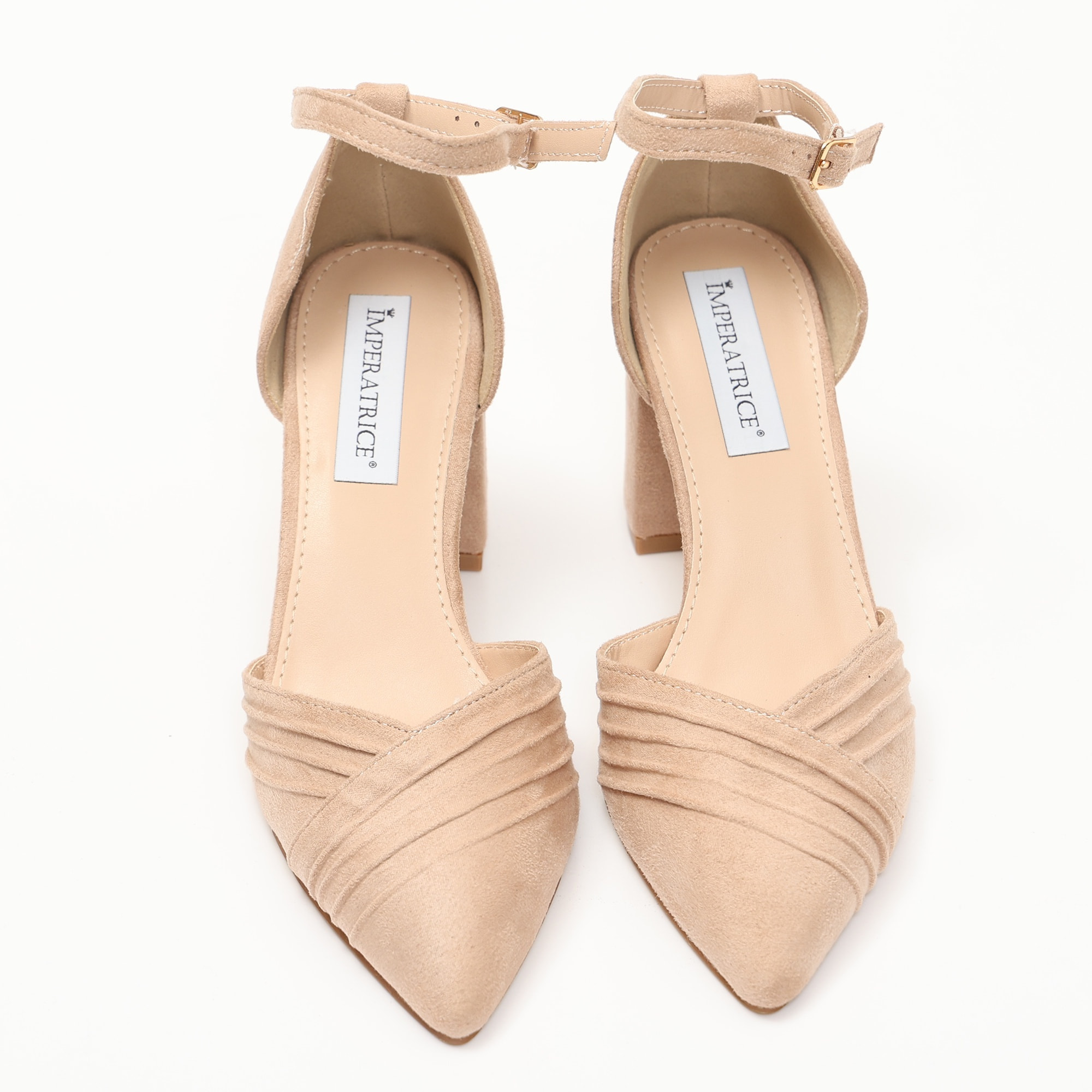 Sandali in simil pelle con tacco comodo quadrato