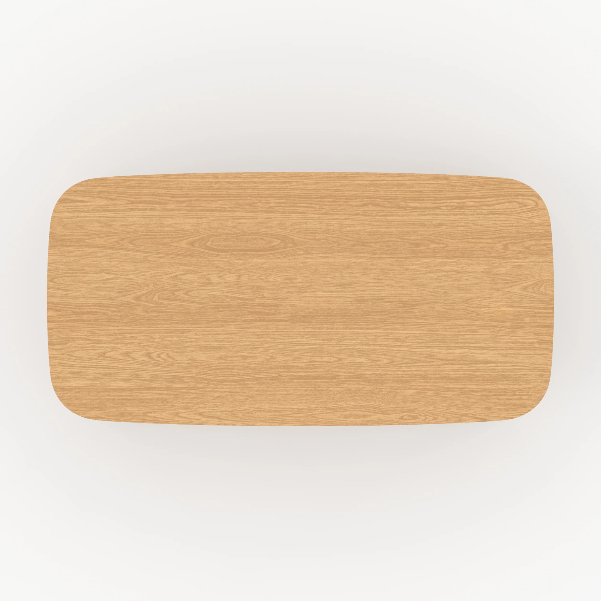 Table rectangulaire 6 places en bois d'hévéa massif et placage 180 cm - Paula