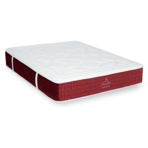 Ensemble Matelas Passion avec Sommier Tissus Gris | 2 Places