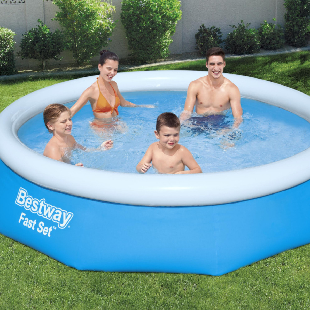 Bestway Piscine gonflable ronde Bestway Fast Set 305 x 76 cm bleu