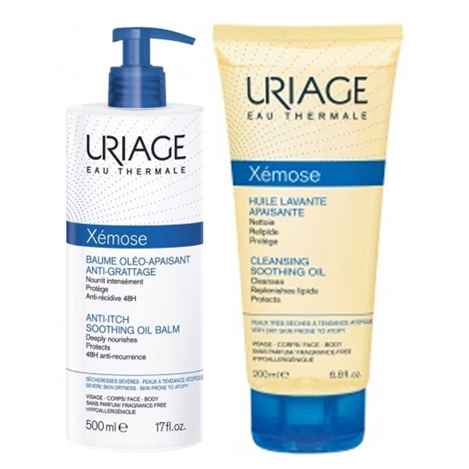 Xémose - Coffret Baume Oléo-Relipidant 500 ml + Huile 200ml