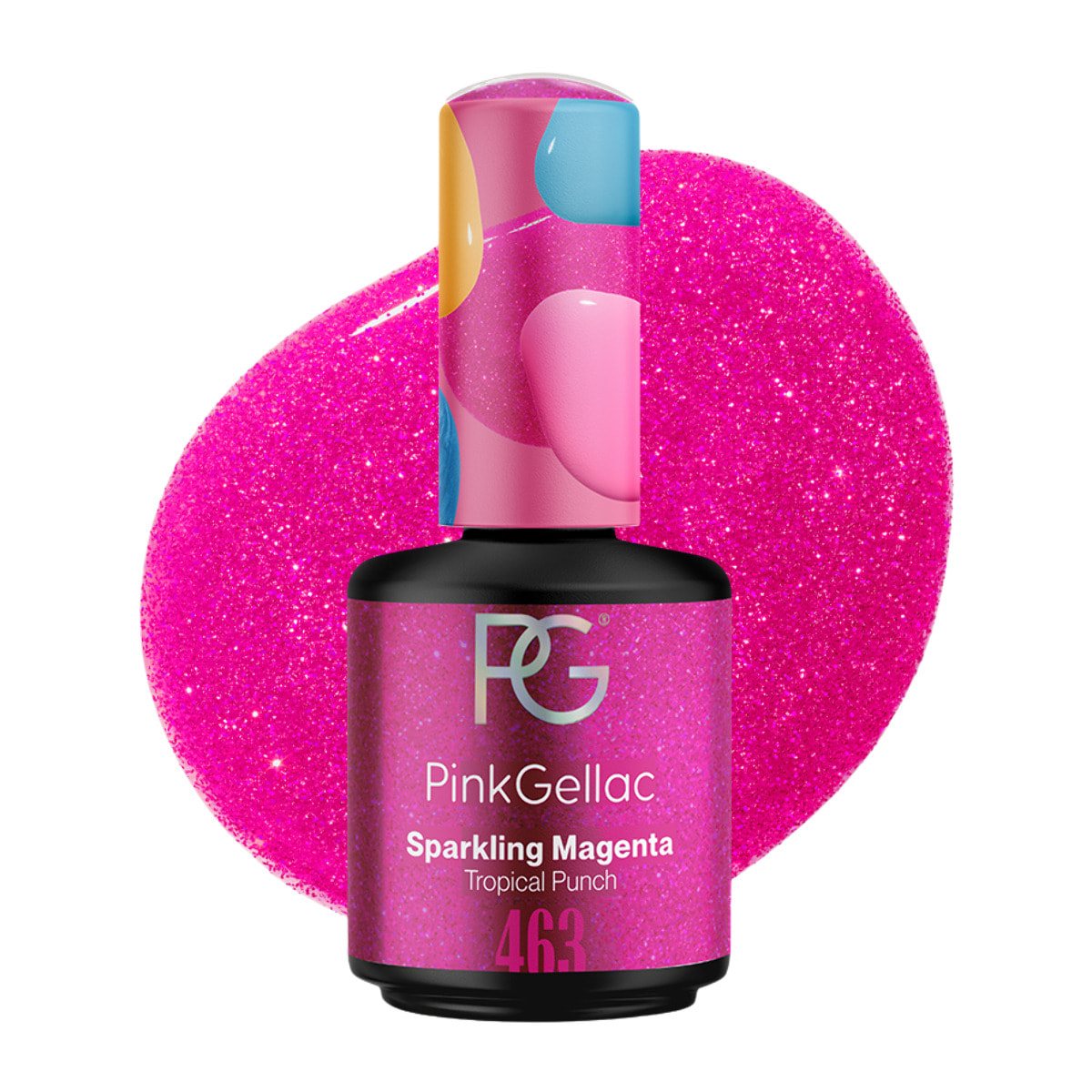 Vernis semi-permanent - 463 Sparkling Magenta - 15 ml