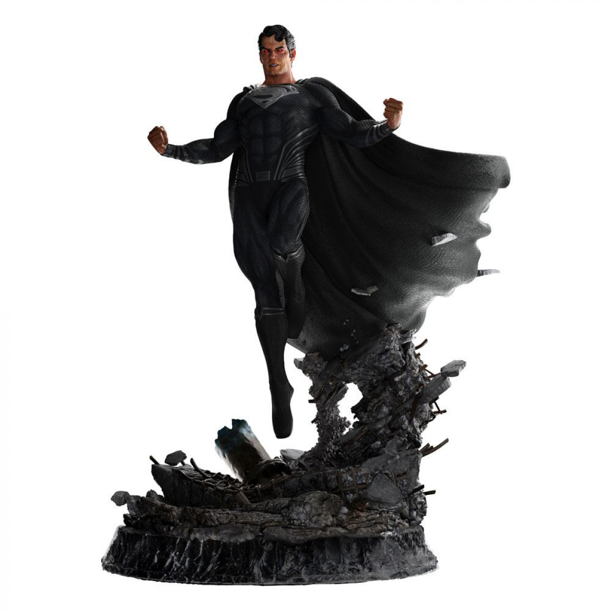 Zack Snyder's Justice League Statua 1/4 Superman Black Suit 65 Cm Weta Workshop