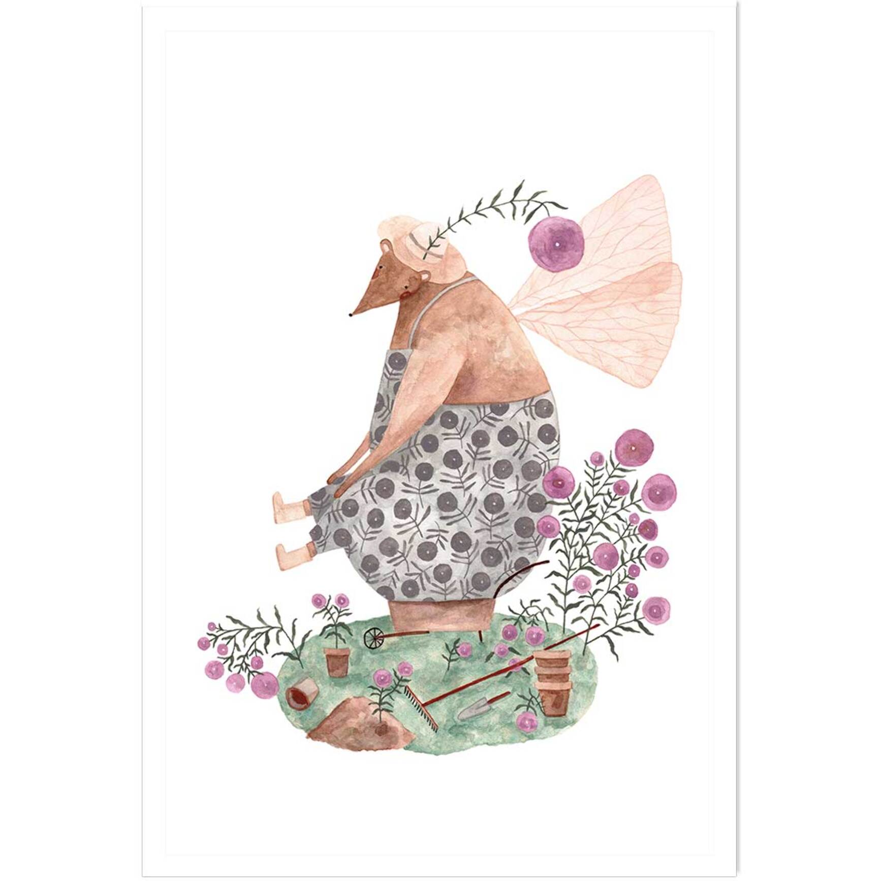 Affiche enfant la fée ourse  Affiche seule