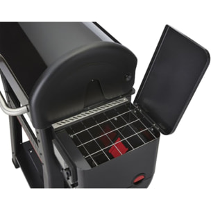 Barbecue pellet WEBER Searwood 600 black sur chariot thermostat digital, 61cm
