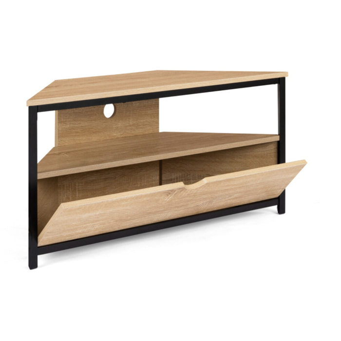 Meuble TV d'angle Memphis avec rangements