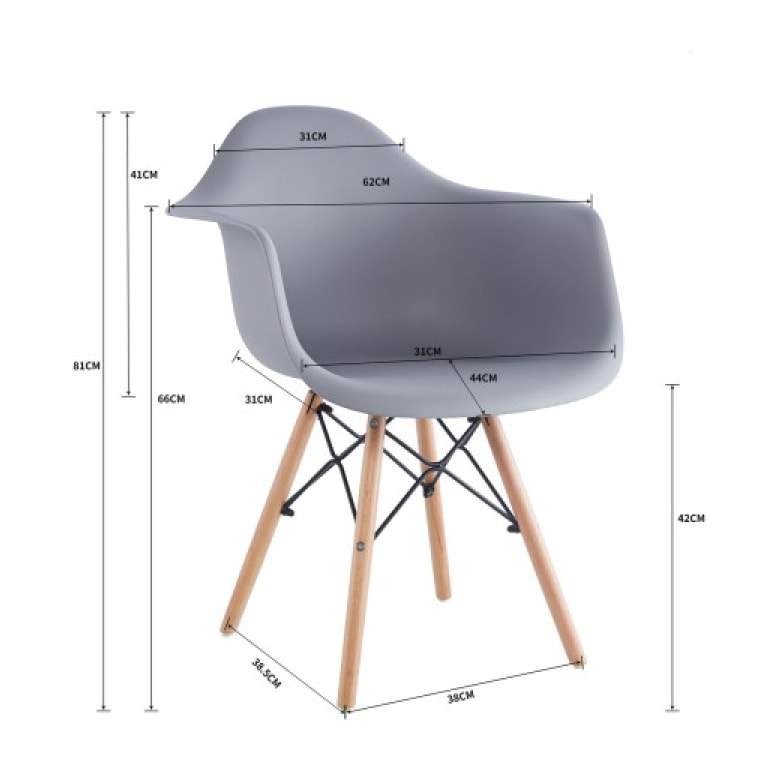 Chaise Eva bleu canard X2