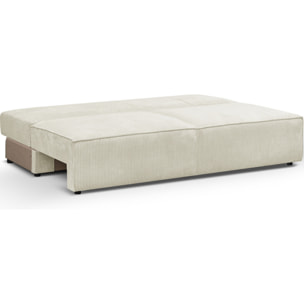 Module canapé convertible 2 places en velours côtelé - HARPER MOD