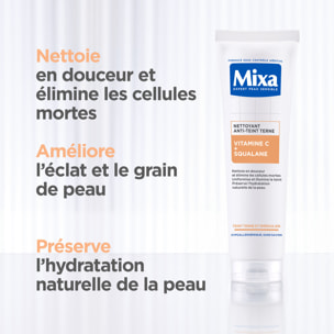 Mixa Lab Nettoyant Anti-teint terne à la Vitamine C et au Squalane 150ml