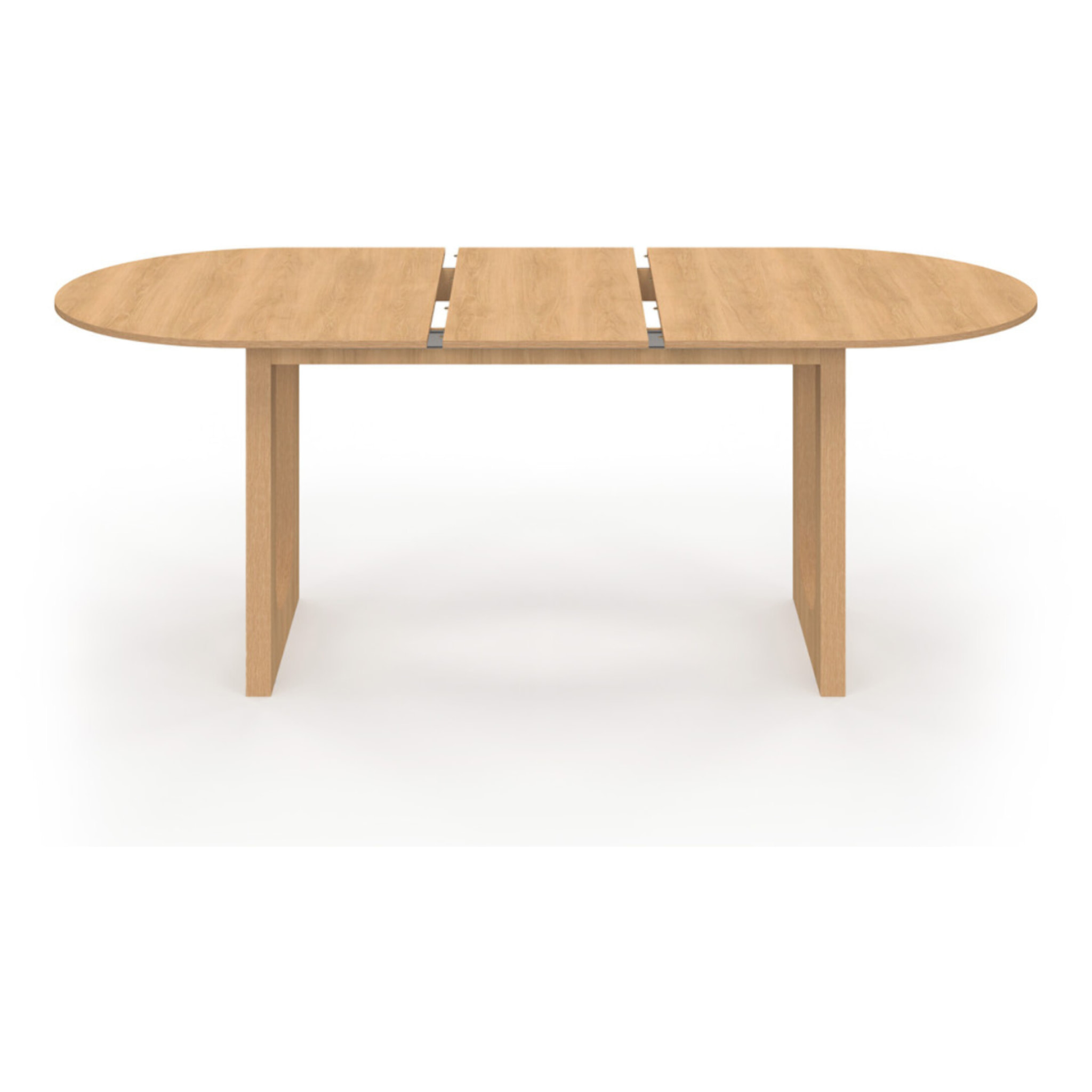 Table repas Mathis plateau extensible 160-200cm bois et pieds design