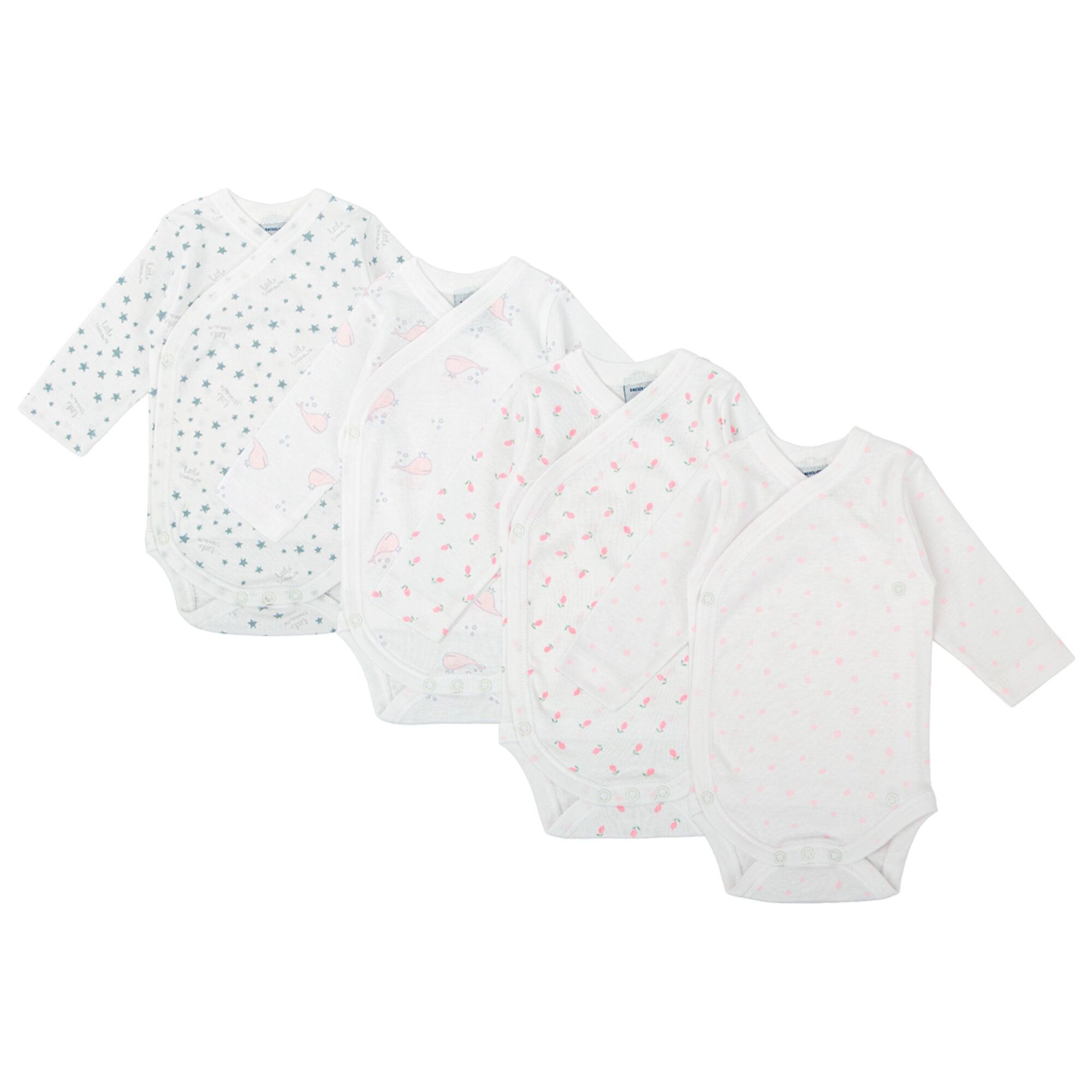 Pack 4 Body Basico Manga Larga