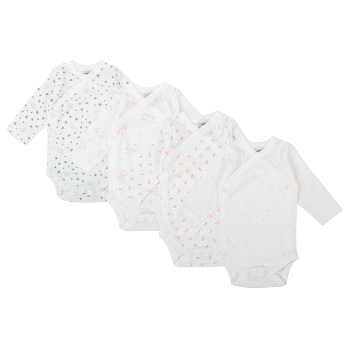 Pack 4 Body Basico Manga Larga