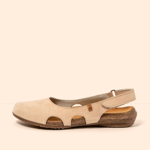 Sandalias N413 NOBUCK CREAM / WAKATAUA color Cream