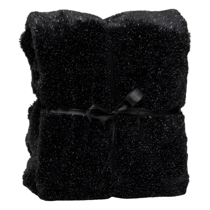 PLAID FOUR TILDE NOIR 130X180