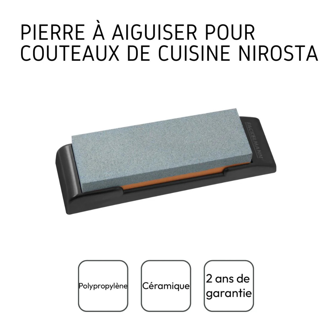 Pierre à affuter les couteaux de cuisine Nirosta