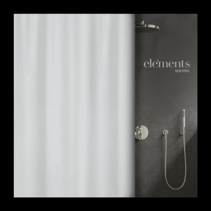 Rideau de douche Polyester PURE Blanc Elements by Spirella