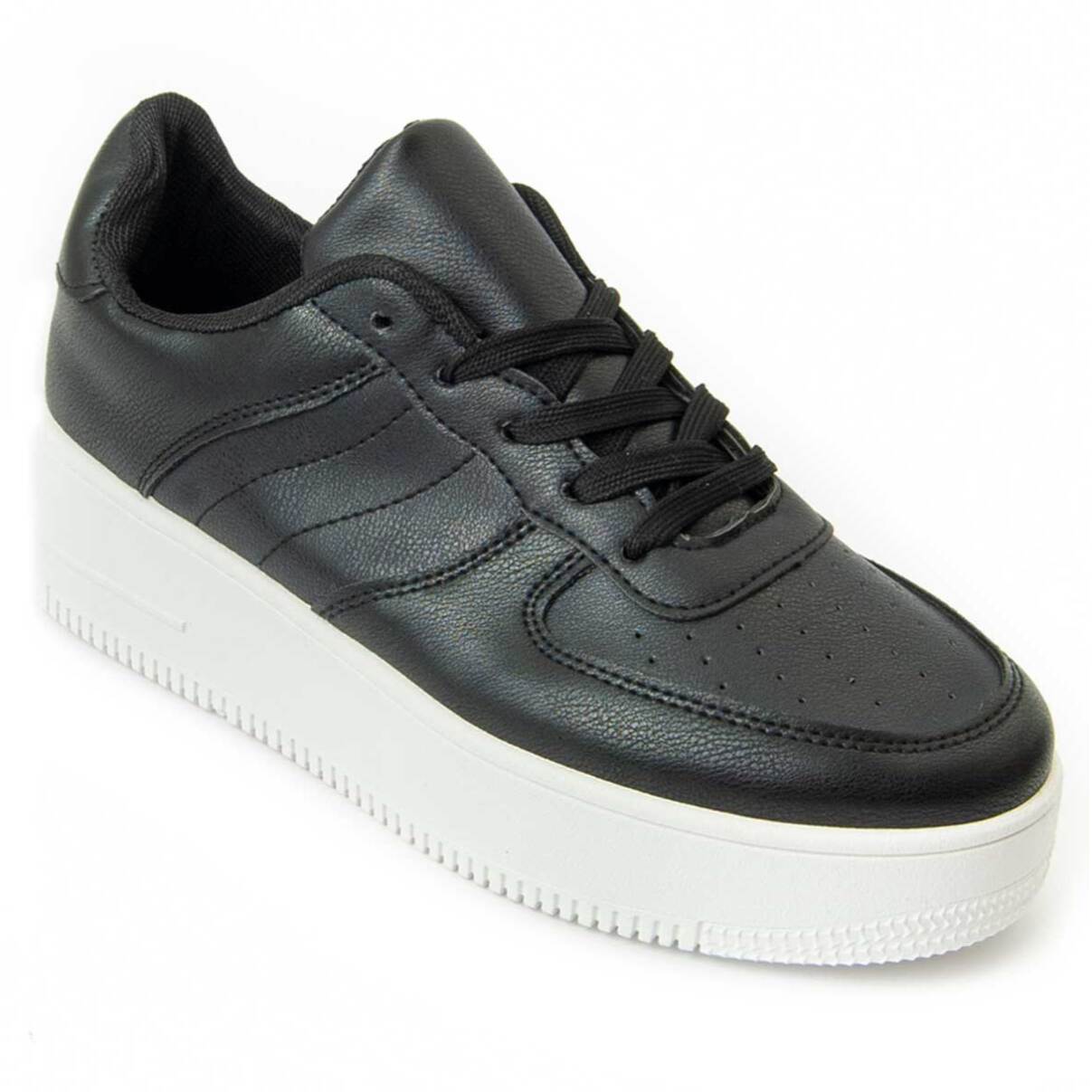 Sneaker De Plataforma - Negro - Altura: 4 Cm