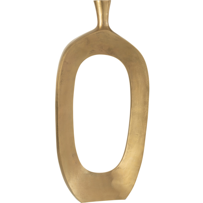 J-Line vase Nina - aluminium - or - large - 75 cm de hauteur