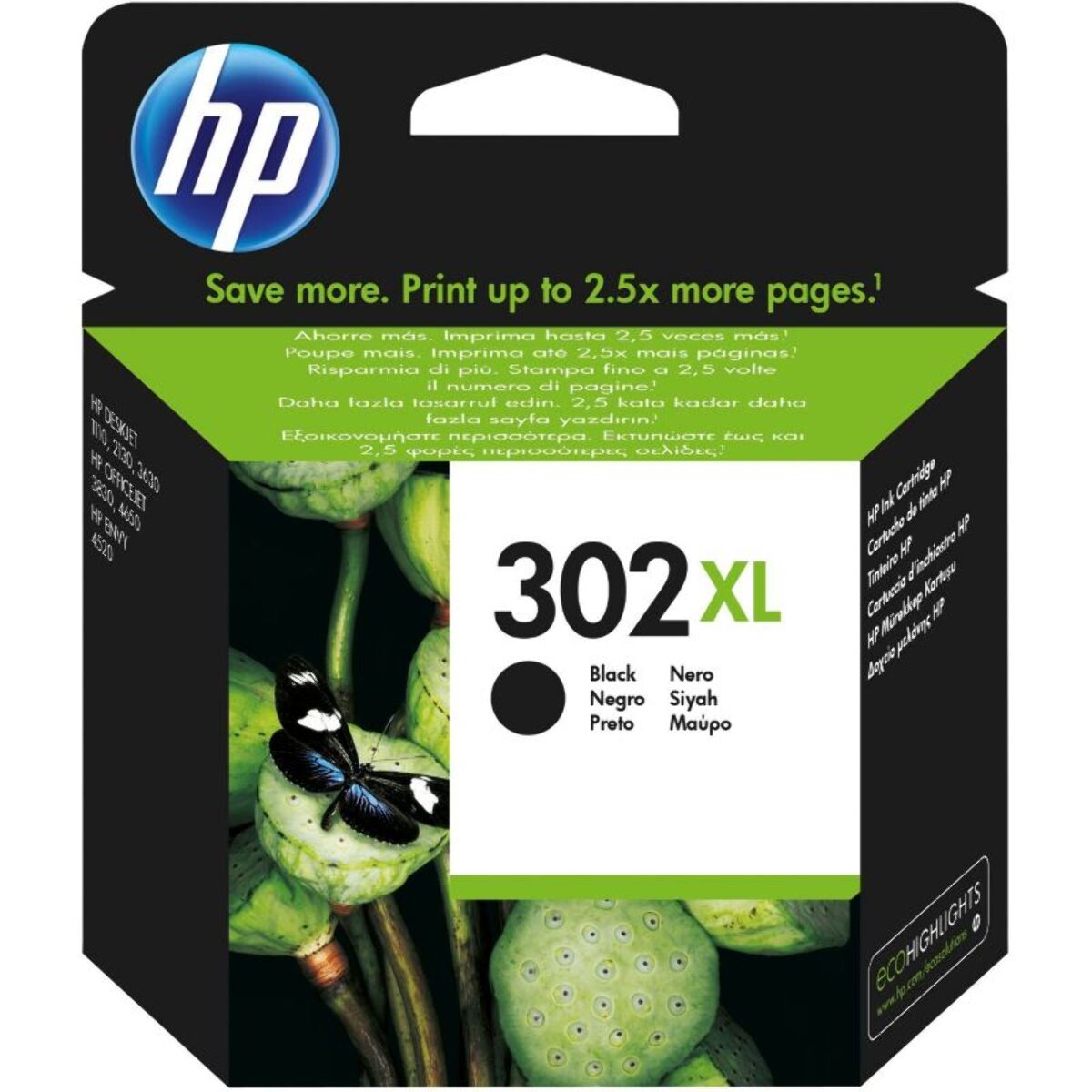 Cartouche d'encre HP 302 XL noire