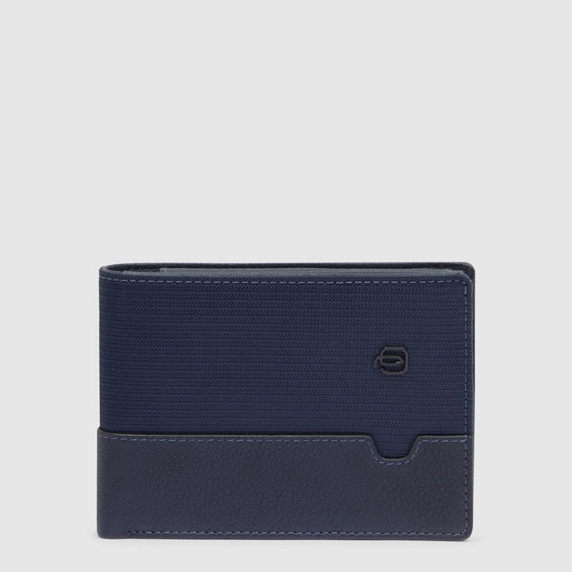 Piquadro Portafogli con porta documenti, portamonete e porta carte di credito con protezione anti RFID