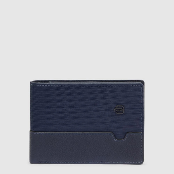 Piquadro Portafogli con porta documenti, portamonete e porta carte di credito con protezione anti RFID