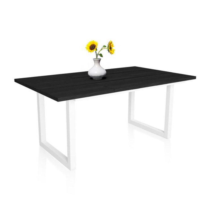 Mesa de comedor Altea 170 Negro Blanco